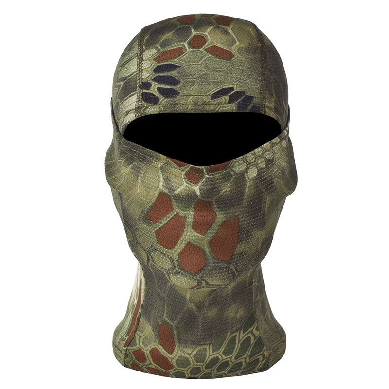 Breathable Chiefs Rattlesnake Cam Tactical Mask Airsoft Paintball Full ...